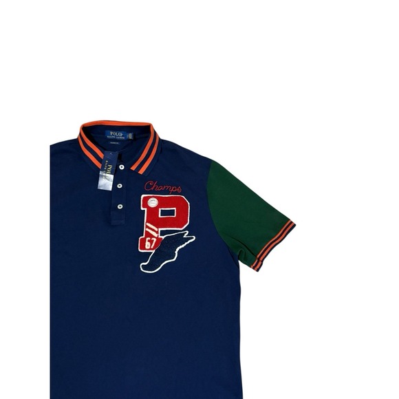 New Polo Ralph Lauren P Wing Shirt Mens Large Bulldog Football 1959 Athletic - Picture 3 of 14